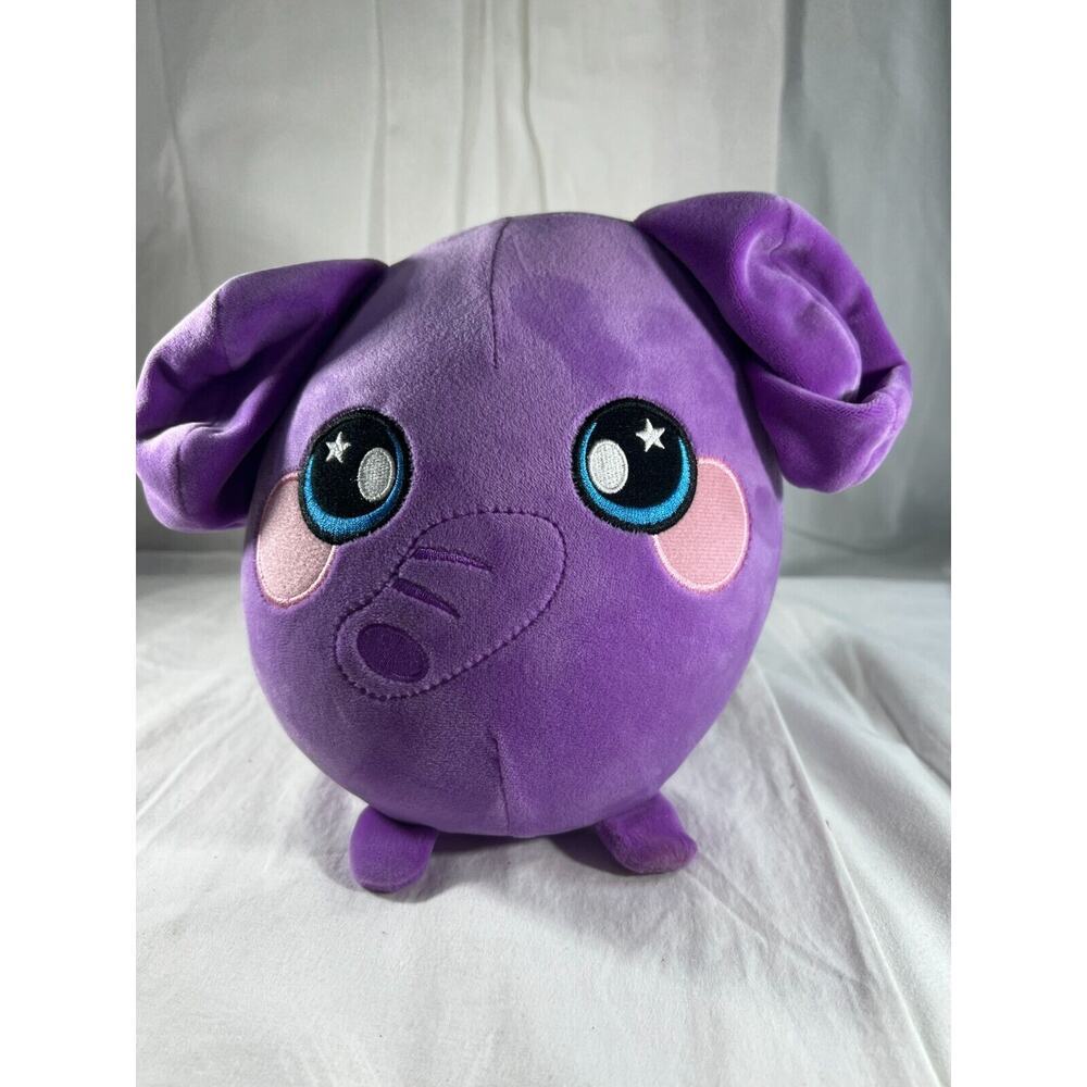 Squeezamals Ellie Purple Elephant Plush Stuffed Animal Toy 2018 Huggable Nice